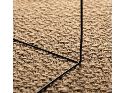 Garden Furniture Alfombra De Salón-Veno Alfombra ZIZUR apariencia de yute interior y exterior 120x170cm Marru00f3n