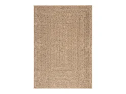 Garden Furniture Alfombra De Salón-Veno Alfombra ZIZUR apariencia de yute interior y exterior 120x170cm Marru00f3n