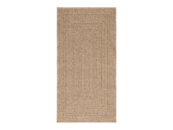 Outlet Garden Furniture Veno Alfombra ZIZUR apariencia de yute interior y exterior 80x150 cm Marru00f3n
