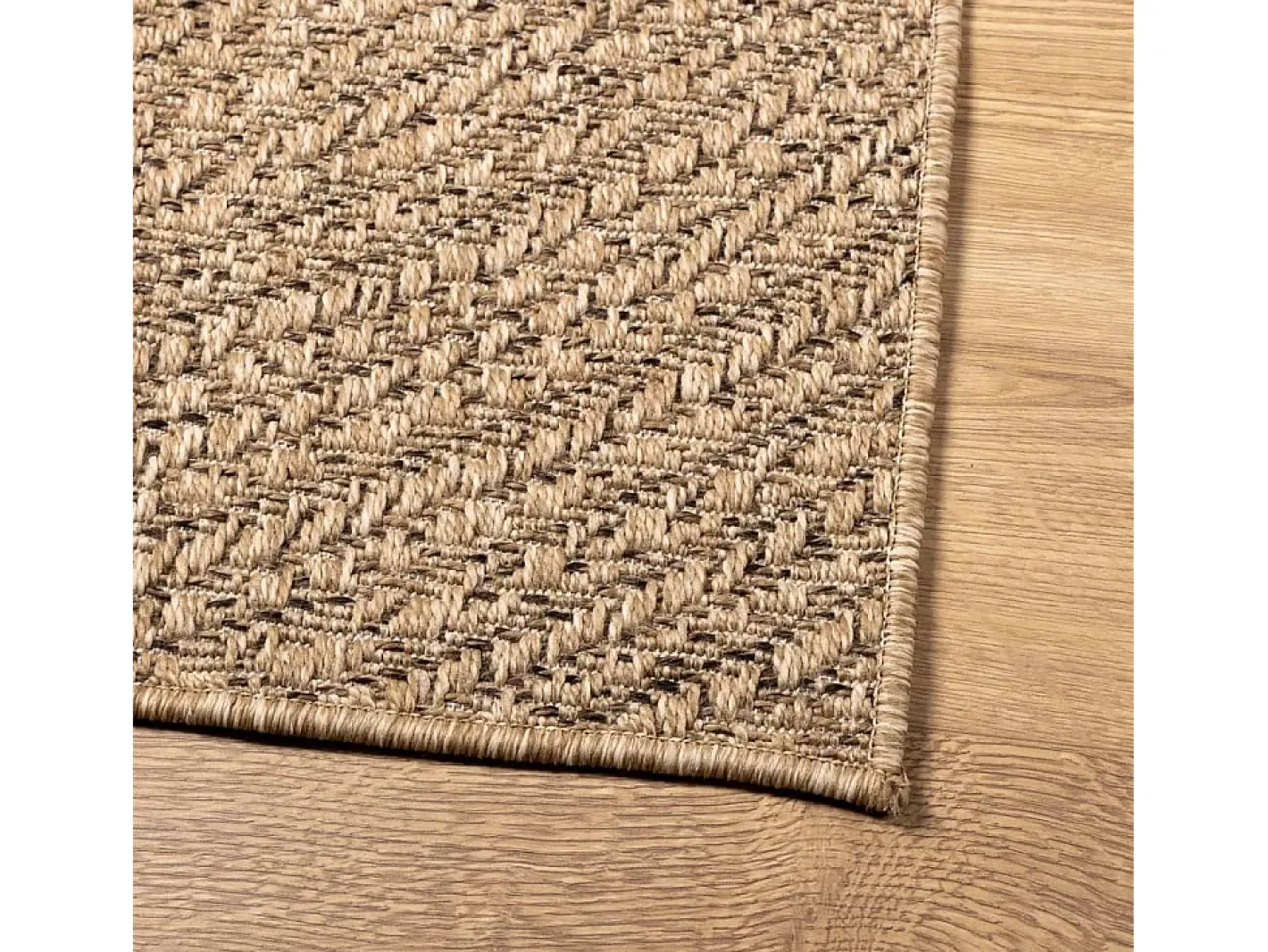 Garden Furniture Veno Alfombra ZIZUR apariencia de yute interior y exterior 80x150 cm Marru00f3n Sale