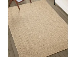 Garden Furniture Alfombra De Salón-Veno Alfombra ZIZUR apariencia de yute interior y exterior 60x110 cm Marru00f3n