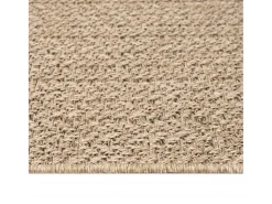 Garden Furniture Alfombra De Salón-Veno Alfombra ZIZUR apariencia de yute interior y exterior 60x110 cm Marru00f3n