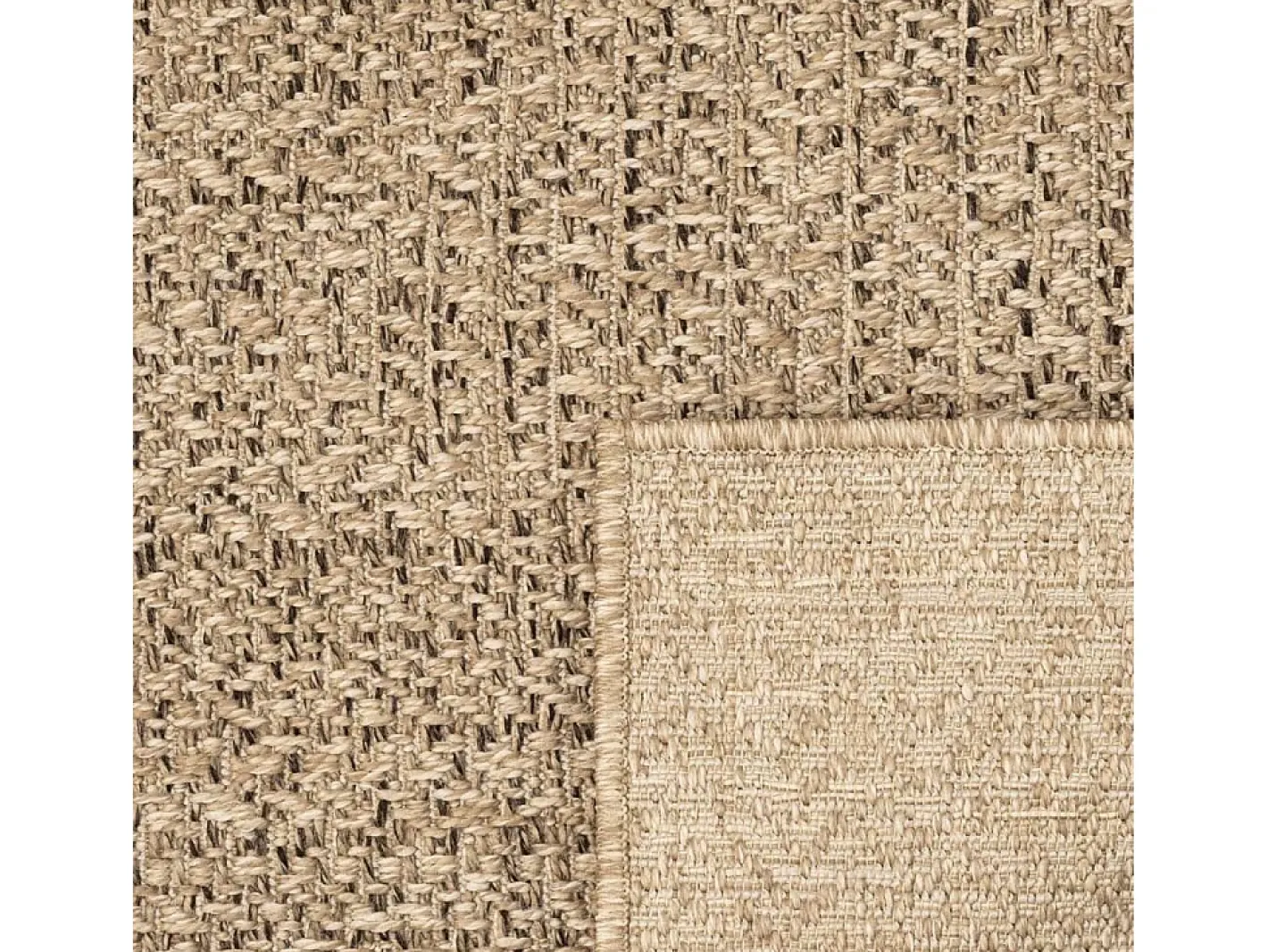 Garden Furniture Alfombra De Salón-Veno Alfombra ZIZUR apariencia de yute interior y exterior 60x110 cm Marru00f3n