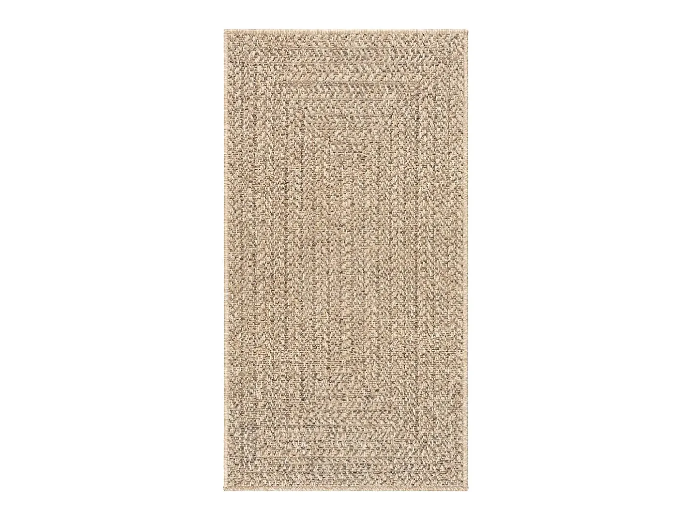 Garden Furniture Alfombra De Salón-Veno Alfombra ZIZUR apariencia de yute interior y exterior 60x110 cm Marru00f3n