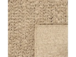 Garden Furniture Veno Alfombra ZIZUR apariencia de yute interior y exterior 60x110 cm Marru00f3n Outlet