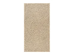 Garden Furniture Veno Alfombra ZIZUR apariencia de yute interior y exterior 60x110 cm Marru00f3n Outlet