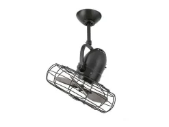 AKUNADECOR Plafón-Ventilador Ac Keiki Marron Controlador Pared 3 Velocidades Faro Marru00f3n