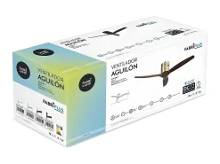 AKUNADECOR Ventilador Dc Aguilon Roble Sin Luz Control Remoto Y Temporizador Dorado Discount
