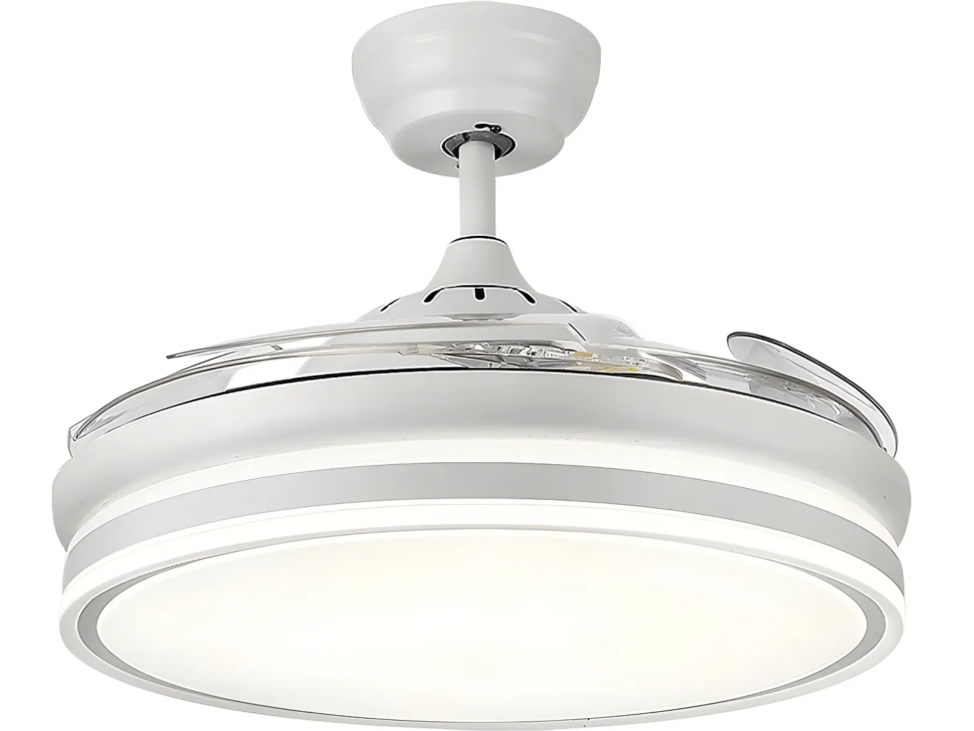 Clearance AKUNADECOR Ventilador Dc Bayomo L Led Con Memoria De Color Blanco