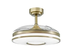 Best AKUNADECOR Ventilador Dc Dani L Led Integrado Cct Y Memoria Color Dorado