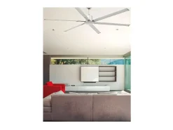 AKUNADECOR Ventilador Dc Extragrande Andros Niquel Mando Distancia 6 Velocidades Faro Plateado Clearance
