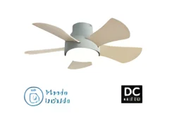 AKUNADECOR Ventilador Dc Gregario Led 25w Cct Y Control Remoto Verde Outlet