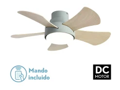 AKUNADECOR Ventilador Dc Gregario Led 25w Cct Y Control Remoto Verde Outlet