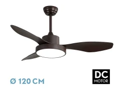 Hot AKUNADECOR Ventilador Dc Hayate L Marron Led Memoria De Color Y Temporizador Marru00f3n