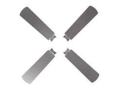 AKUNADECOR Plafón-Ventilador Dc Hupe Niquel Led Cct Regulable Y Control Remoto Plateado