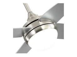 AKUNADECOR Plafón-Ventilador Dc Klod Niquel E27 Control Remoto Y Temporizador Plateado