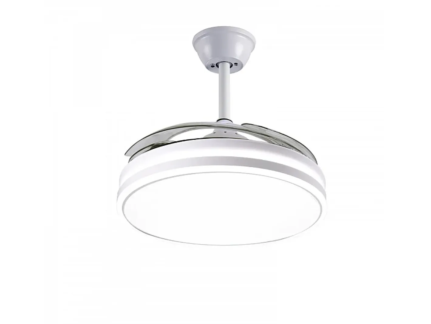 Best AKUNADECOR Ventilador Dc Led Asgard 4 Aspas Led Integrado Y Memoria Color Blanco