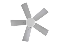 AKUNADECOR Plafón-Ventilador Dc Marta Niquel Y Led Integrado 36w Memoria Color Plateado