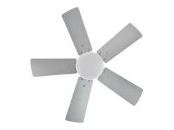 AKUNADECOR Plafón-Ventilador Dc Marta Niquel Y Led Integrado 36w Memoria Color Plateado