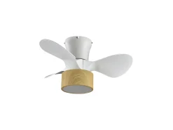 AKUNADECOR Plafón-Ventilador Dc Natasha Cañizo Led Control Remoto Cct Regulable Blanco