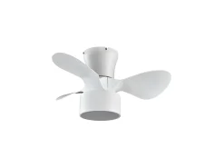 AKUNADECOR Plafón-Ventilador Dc Natasha Blanco Led Control Remoto Cct Regulable Beige