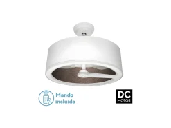 AKUNADECOR Ventilador Dc Tatiana Oxido Led Integrado 3temperaturas Mando Distancia Blanco Discount