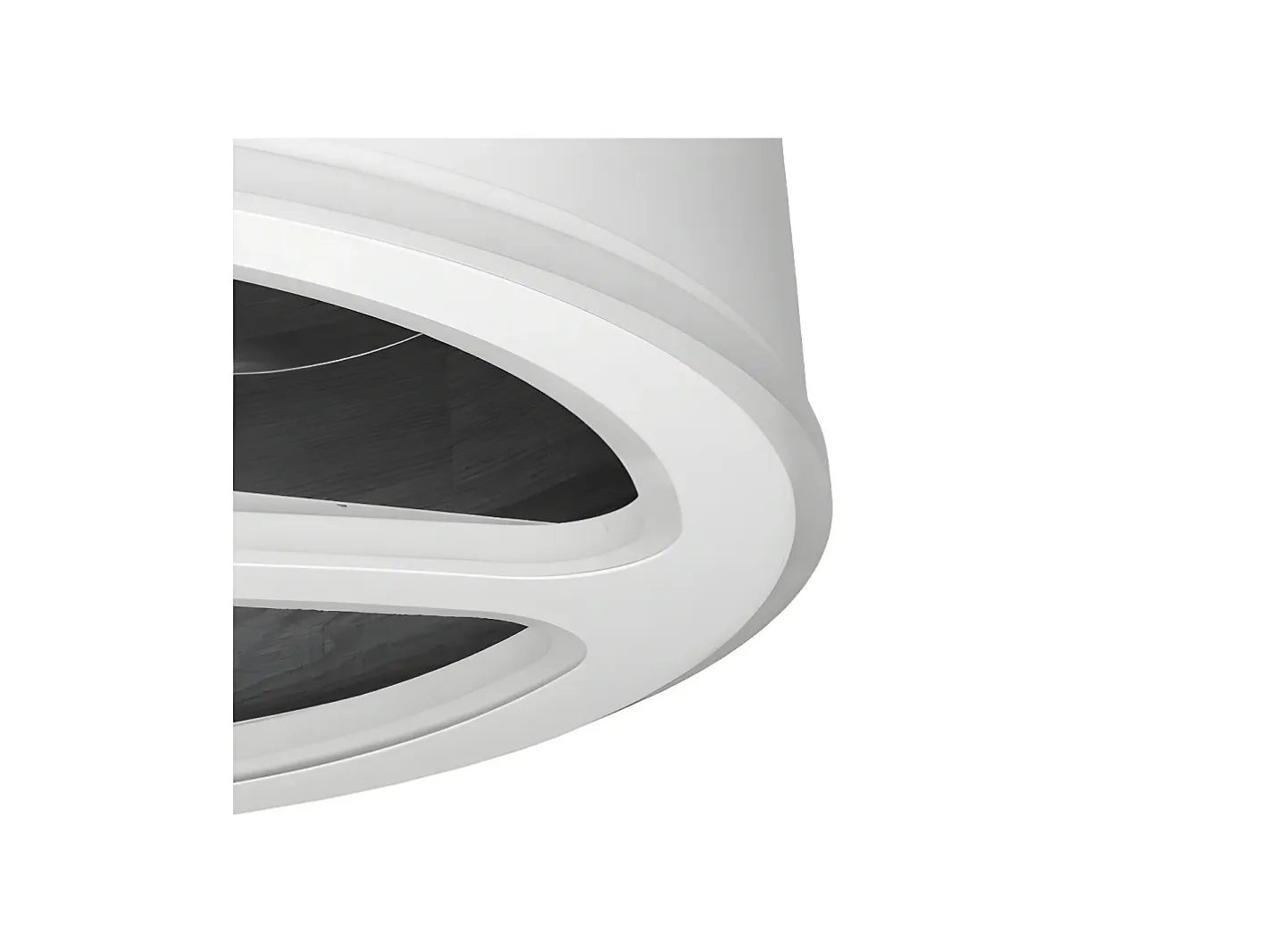 AKUNADECOR Plafón-Ventilador Dc Tatiana Negro Led Integrado 3temperaturas Mando Distancia Blanco