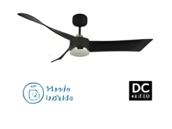 AKUNADECOR Ventilador Dc Tempel Led Cct Regulable Con Inverter Negro