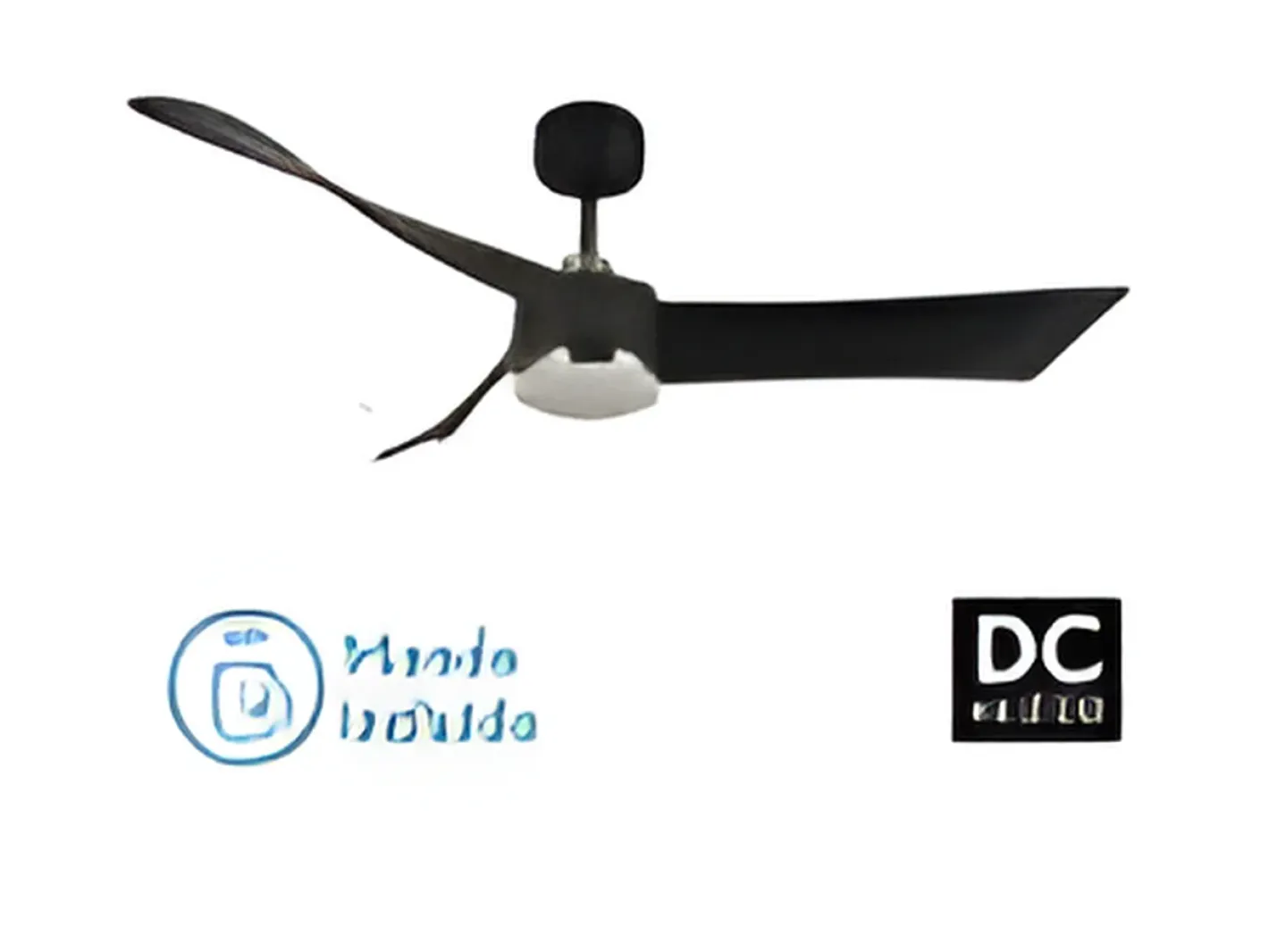 AKUNADECOR Ventilador Dc Tempel Led Cct Regulable Con Inverter Negro