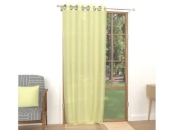 Soleil d'ocre Visillo con ojales 135x250 cm ALIX lima Verde Hot