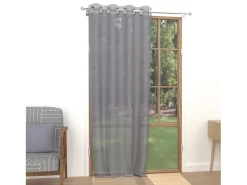 Soleil d'ocre Visillo con ojales 135x250 cm ALIX Gris Hot