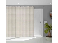 Soleil d'ocre Ropa De Casa-Visillo con ojales 280X250 cm LINA, por Blanco