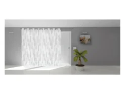 Outlet Soleil d'ocre Visillo con ojales280x250 cm LALY, por Blanco