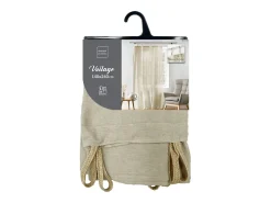 Douceur d'intérieur Visillo con presillas liso Beige Discount