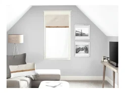 Soleil d'ocre Visillo de algodón CANDICE 45X90 cm, por Beige Sale