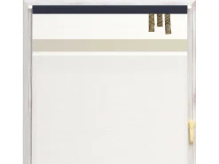 Soleil d'ocre Visillo de algodón para puerta de terraza 90x200 cm ESPRIT MARIN, por Azul New
