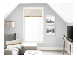 Best Soleil d'ocre Visillo de algodón 60X90 cm CANDICE, por Beige