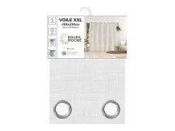 Soleil d'ocre Ropa De Casa-Visillo de lino con ojales 280x250 cm LINO Blanco
