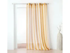 Visillo Fantasía con Rayas Verticales Amarillo