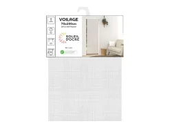 Soleil d'ocre Ropa De Casa-Visillo para puerta de ventana 70x200 cm LINO Blanco