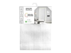 Clearance Soleil d'ocre Visillo para puerta de ventana 90x200 cm MAELIS Blanco