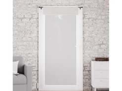 Soleil d'ocre Visillo para puerta ventana algodón 90x200 cm ROMANCE Topo