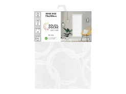 Hot Soleil d'ocre Visillo para puerta ventana 70x200 cm CIRCLE, de Blanco