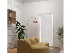 Soleil d'ocre Ropa De Casa-Visillo para puerta ventana 90x200 cm LOUANE, por Blanco