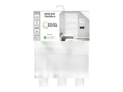 Soleil d'ocre Ropa De Casa-Visillo para puerta ventana 70x200 cm LOUIS, por Blanco