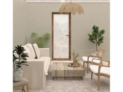 Soleil d'ocre Visillo para puerta ventana 70x200 cm CELIA caqui, por Verde Hot