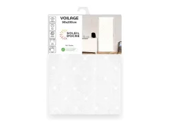 Soleil d'ocre Visillo para puerta ventana 90x200 cm PAULINE, por Blanco Discount