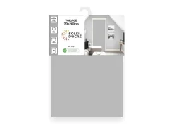 Outlet Soleil d'ocre Visillo para puerta ventana 70x200 cm DOLLY claro, por Gris