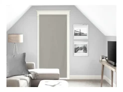 Clearance Soleil d'ocre Visillo para puerta ventana 90x200 cm NOEMIE taupe, por Topo
