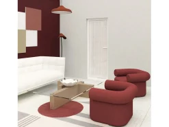 Discount Soleil d'ocre Visillo para puerta ventana 70x200 cm CHARLIE, por Rojo